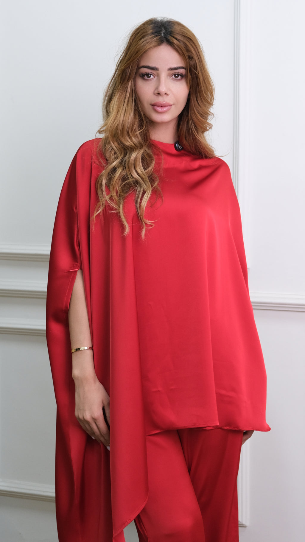 Ensemble Satin Élégance – Coupe Fluide & Chic