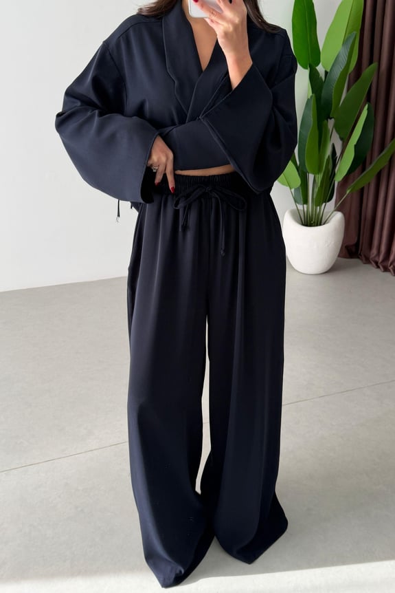 Ensemble Wrap Élégance – 2 Pièces